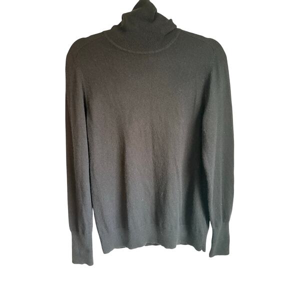 Everlane 100% Cashmere Turtleneck Sweater • Navy Blue • Size Large - Picture 3 of 6